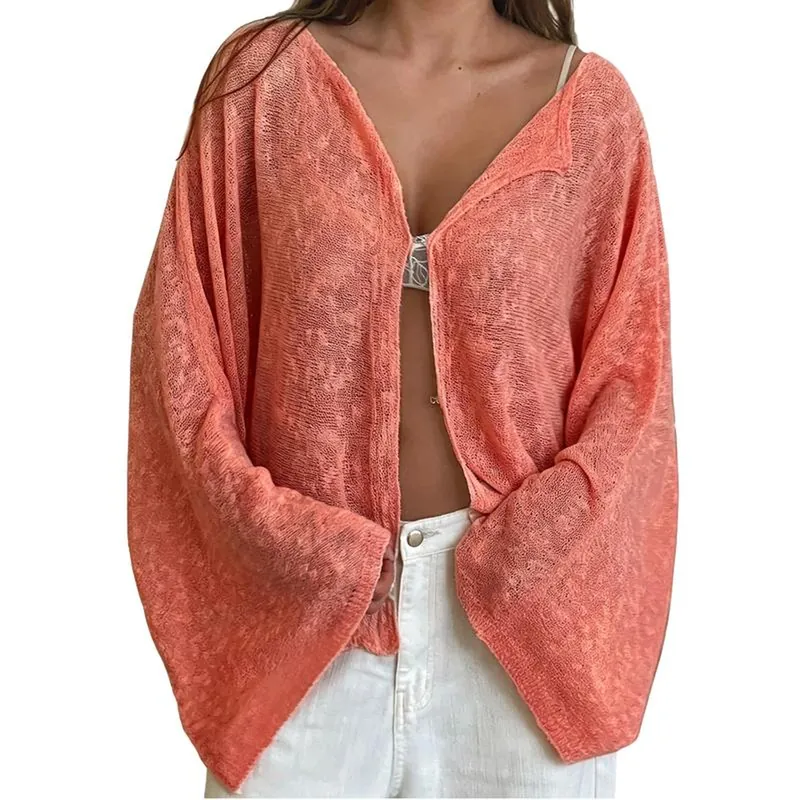 The Orange boat neck cardigan
