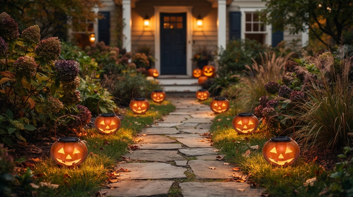 Can I use Solar Pumpkin Decor Light for path aesthetics?