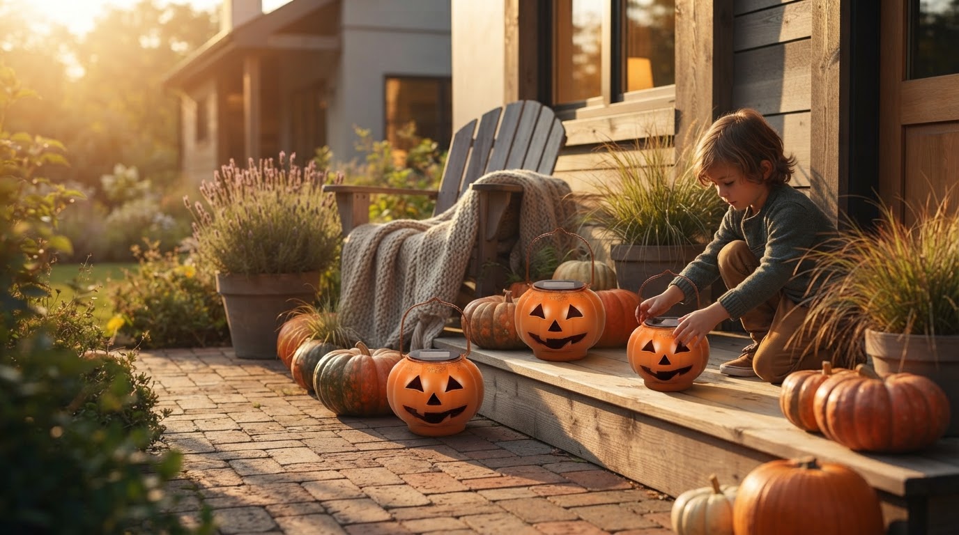 Is Solar Pumpkin Decor Light an eco friendly decoration?