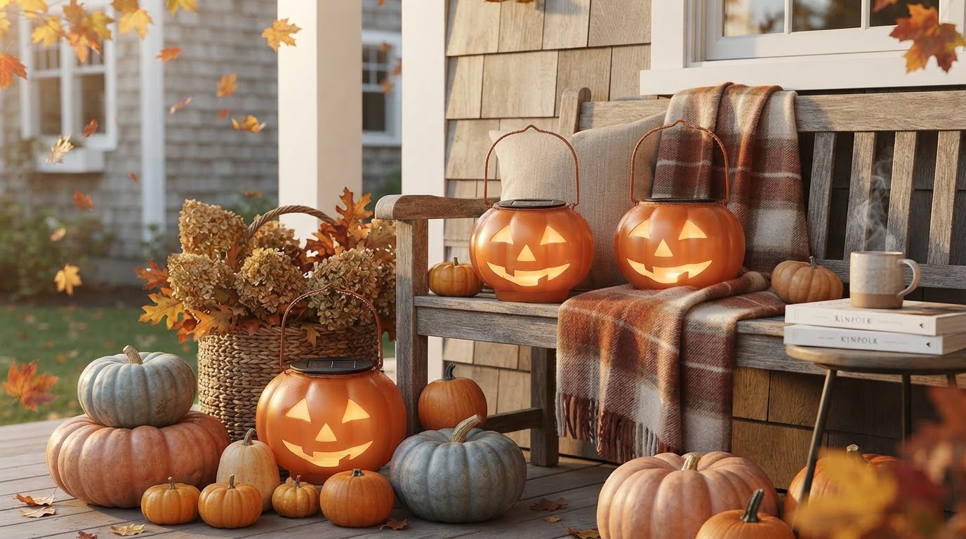 Optimizing Autumn Curb Appeal with Solar Pumpkin Decor Light