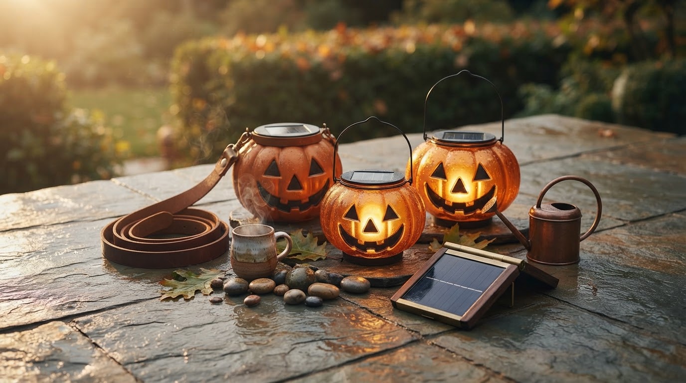 Solar Pumpkin Decor Light Solutions for Outdoor Displays