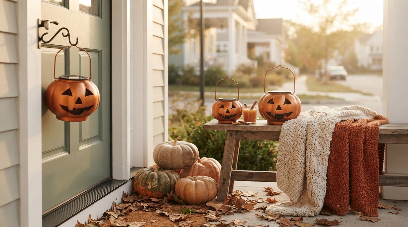 Solar Pumpkin Decor Light for Autumn Curb Appeal