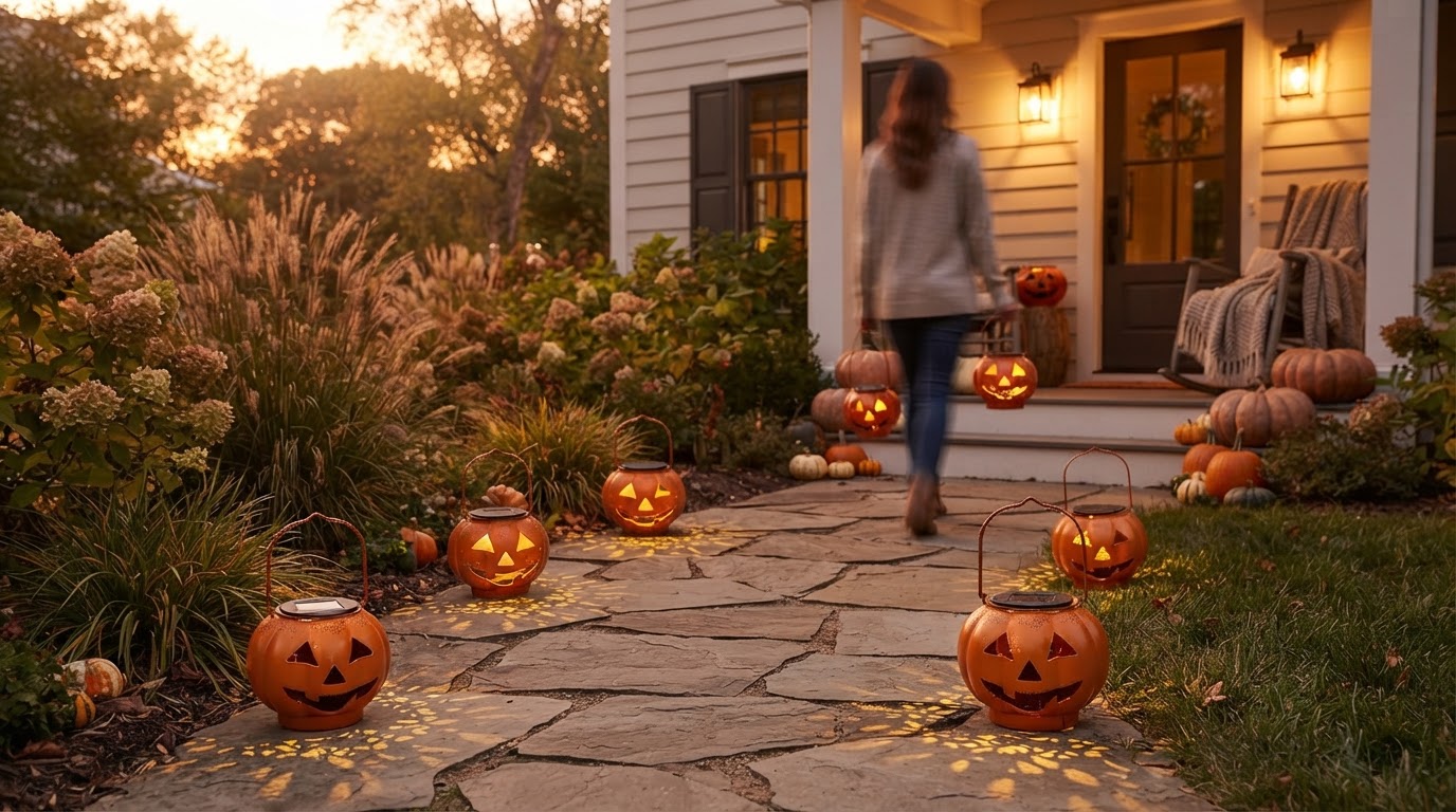 Why Use Solar Pumpkin Decor Light for Path Safety?