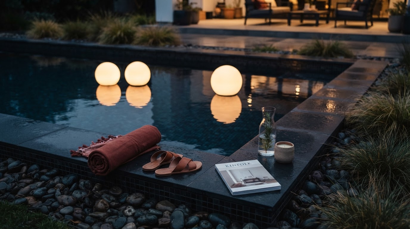 Enhancing Nighttime Pools with Solar Globe Light
