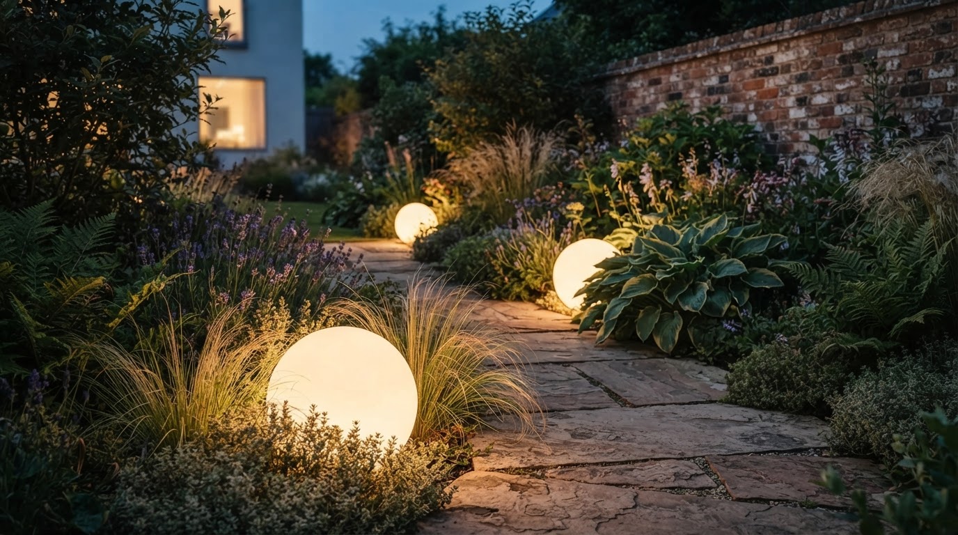 How to Landscape Your Yard with Solar Orb Lights