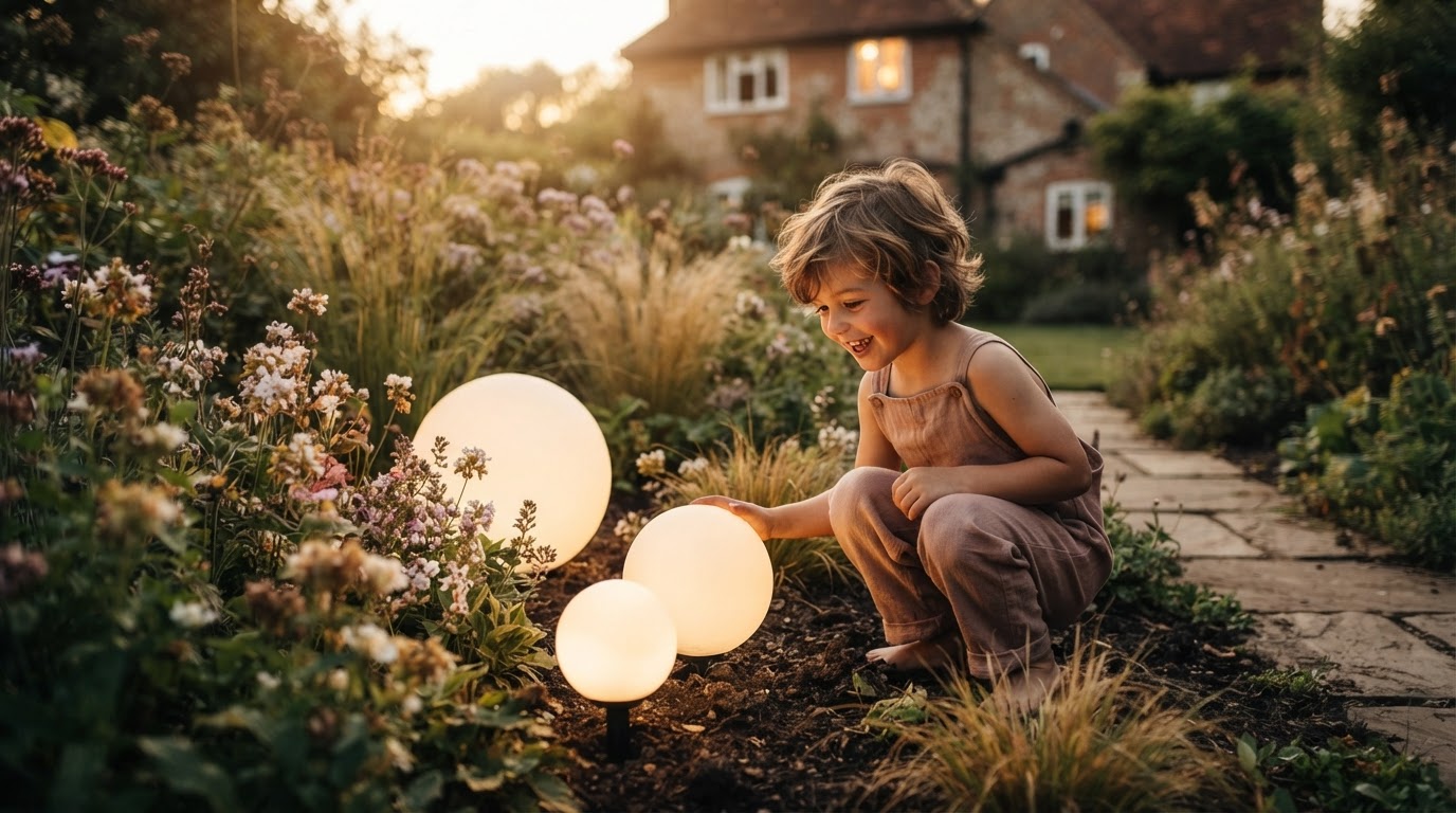 How do I install Solar Globe Light glass ball stakes?