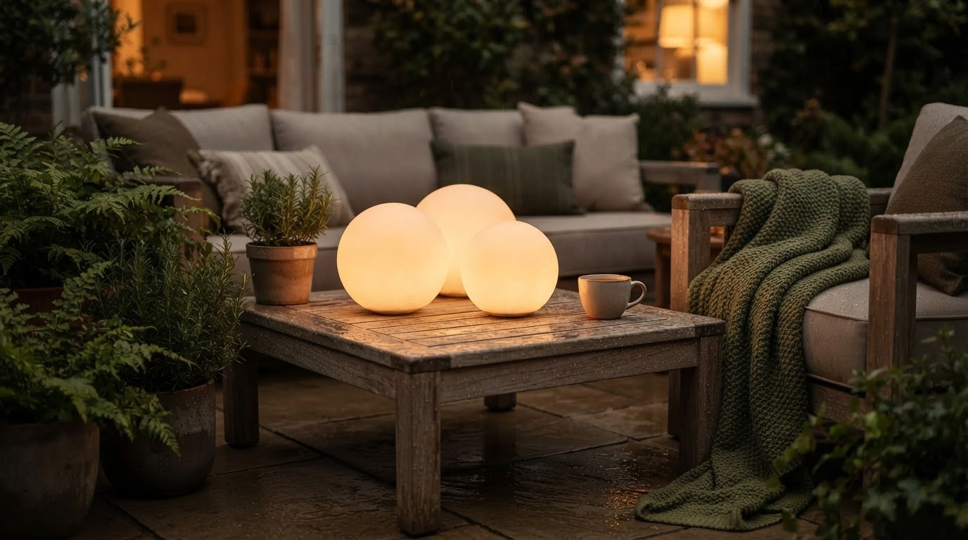 Is the Solar Globe Light waterproof for patio use?