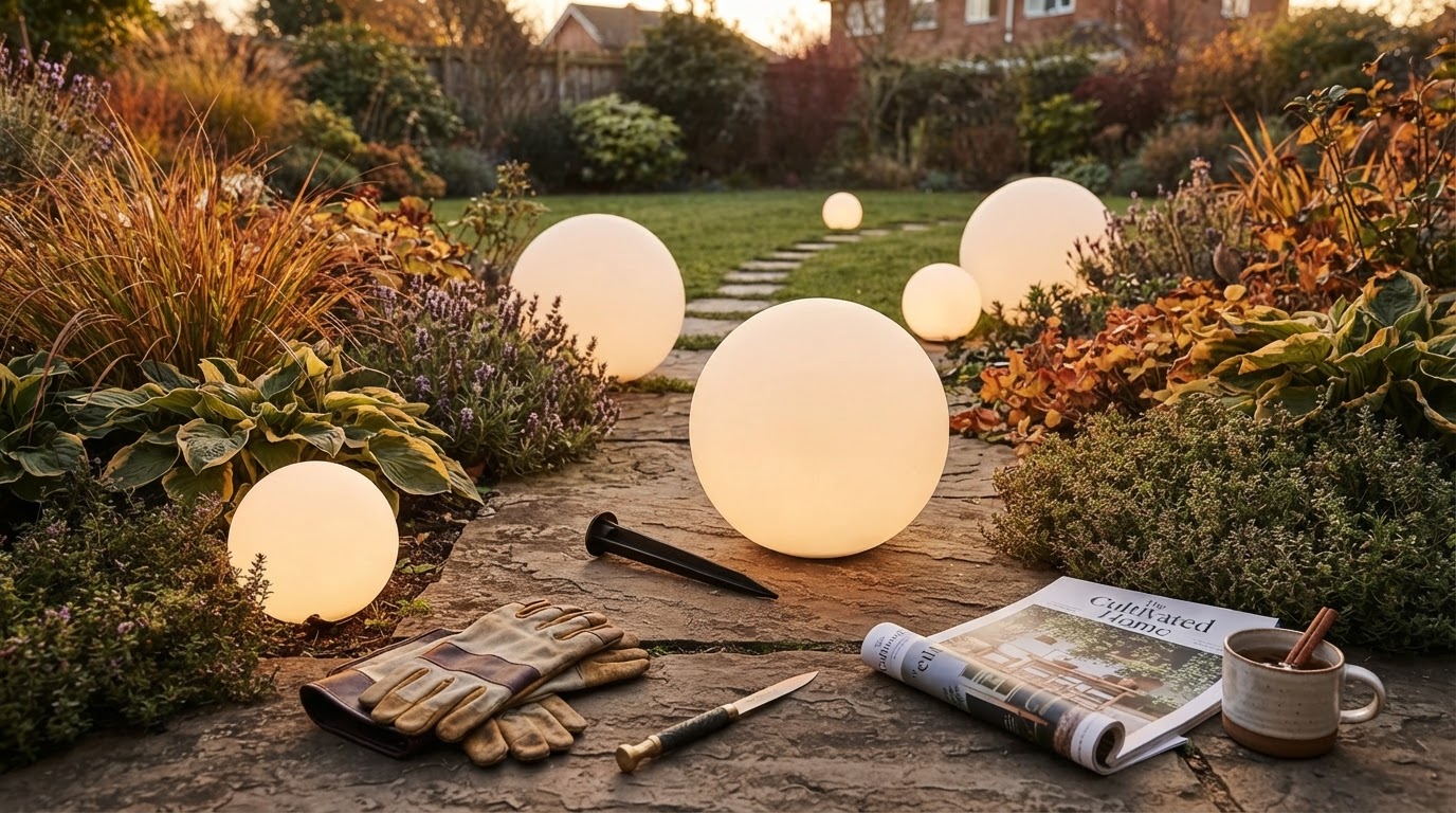 Scaling Yard Landscapes with Solar Globe Light Orbs