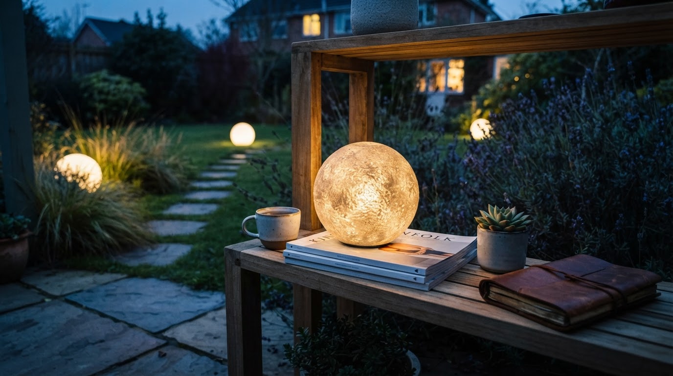 Solar Globe Light Performance for Outdoor Moon Lamps