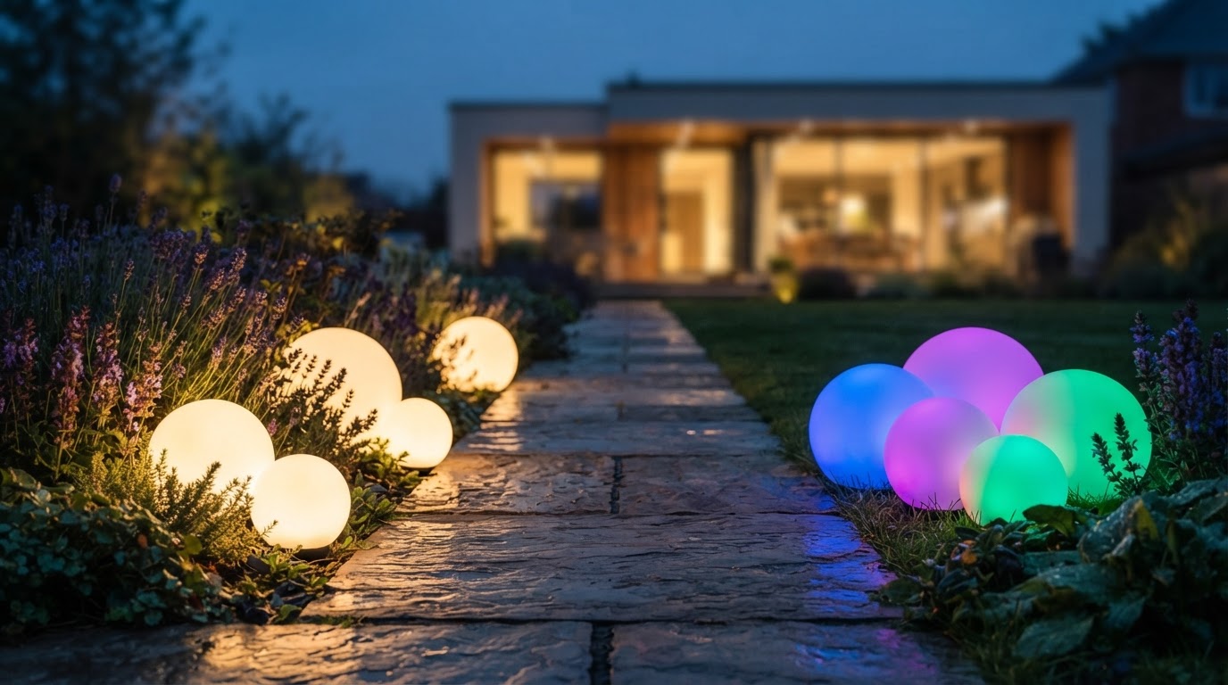 Solar Globe Light Color Dynamics and RGB Efficiency