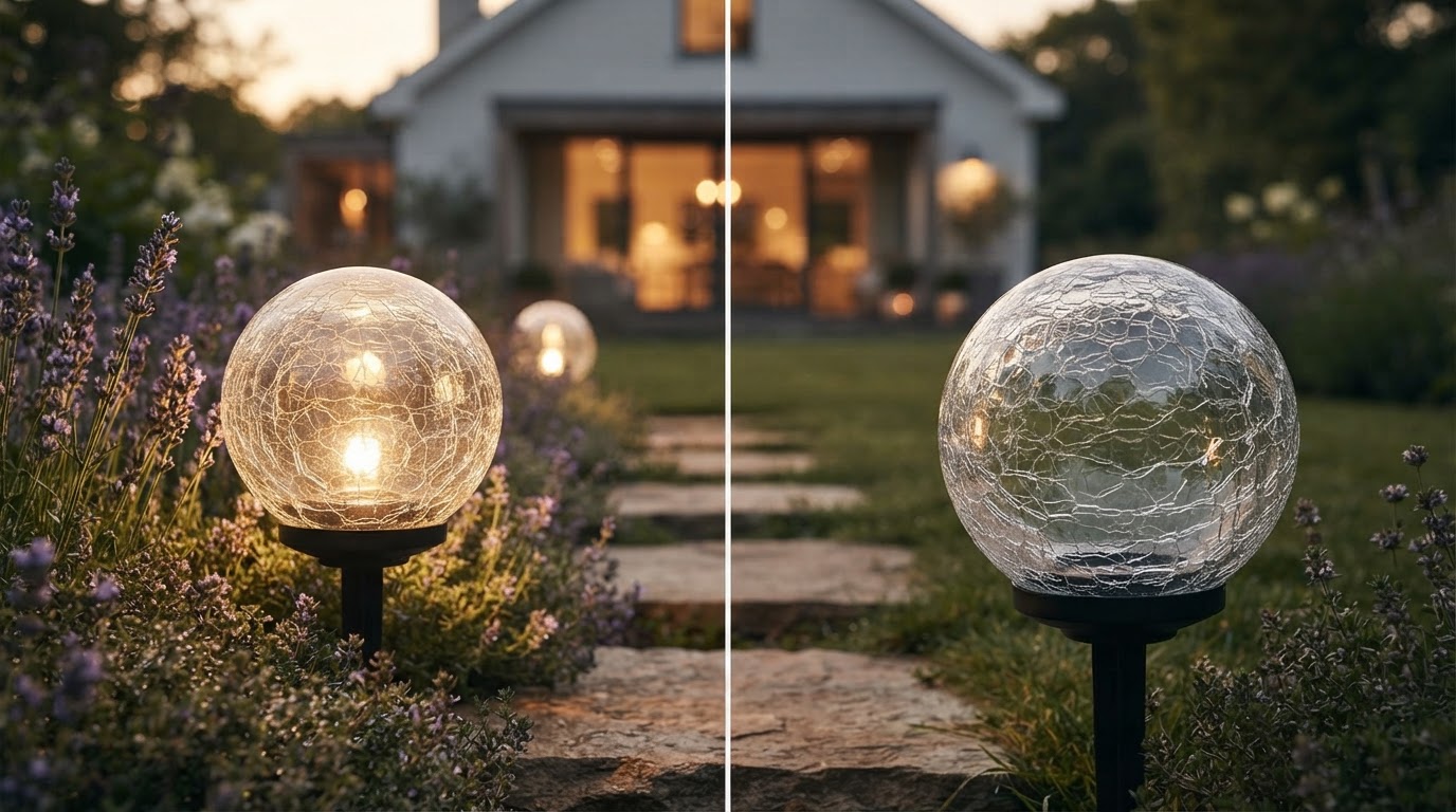 Solar Globe Light Crackled Glass Performance Review