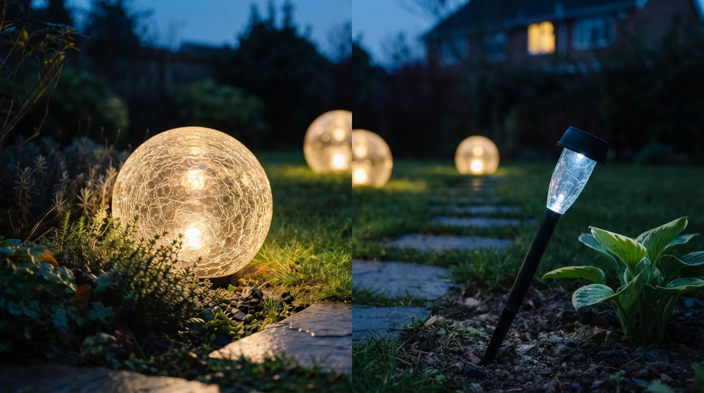 Solar Globe Light Performance Metrics for Glass Orb Decor