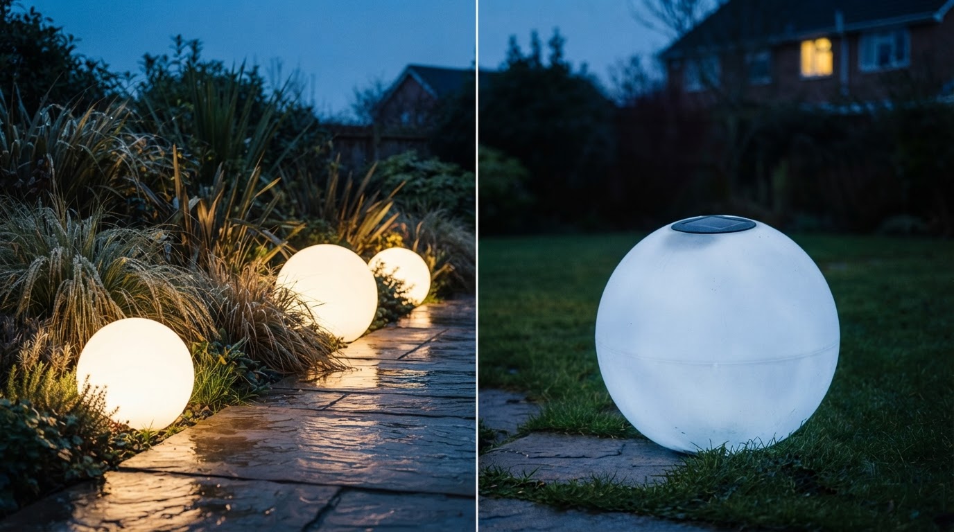 Solar Globe Light Scaling for Large LED Yard Balls