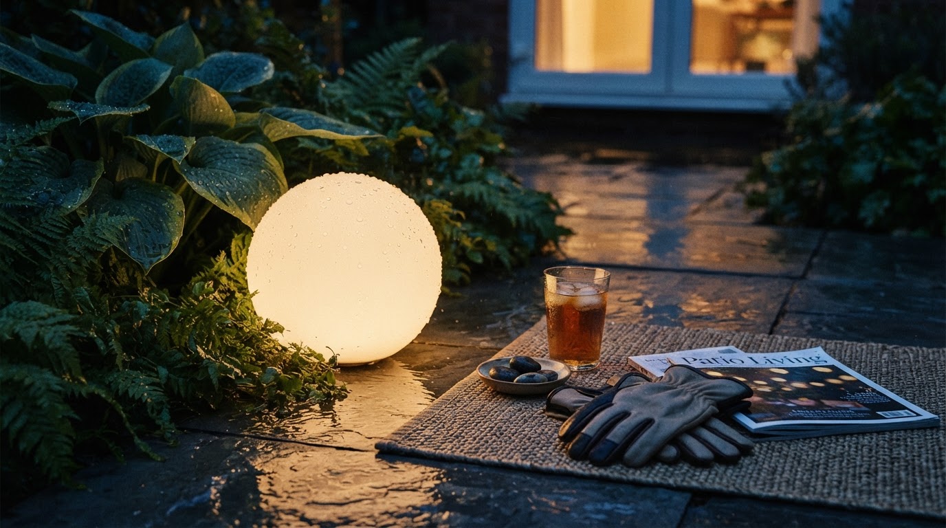 Solar Globe Light Performance in Wet Patio Environments