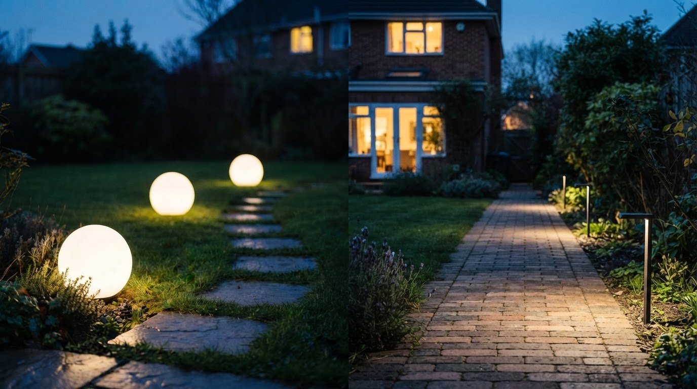 Solar Globe Lights vs. Hardwired Pathway Lights: Which Is Best?