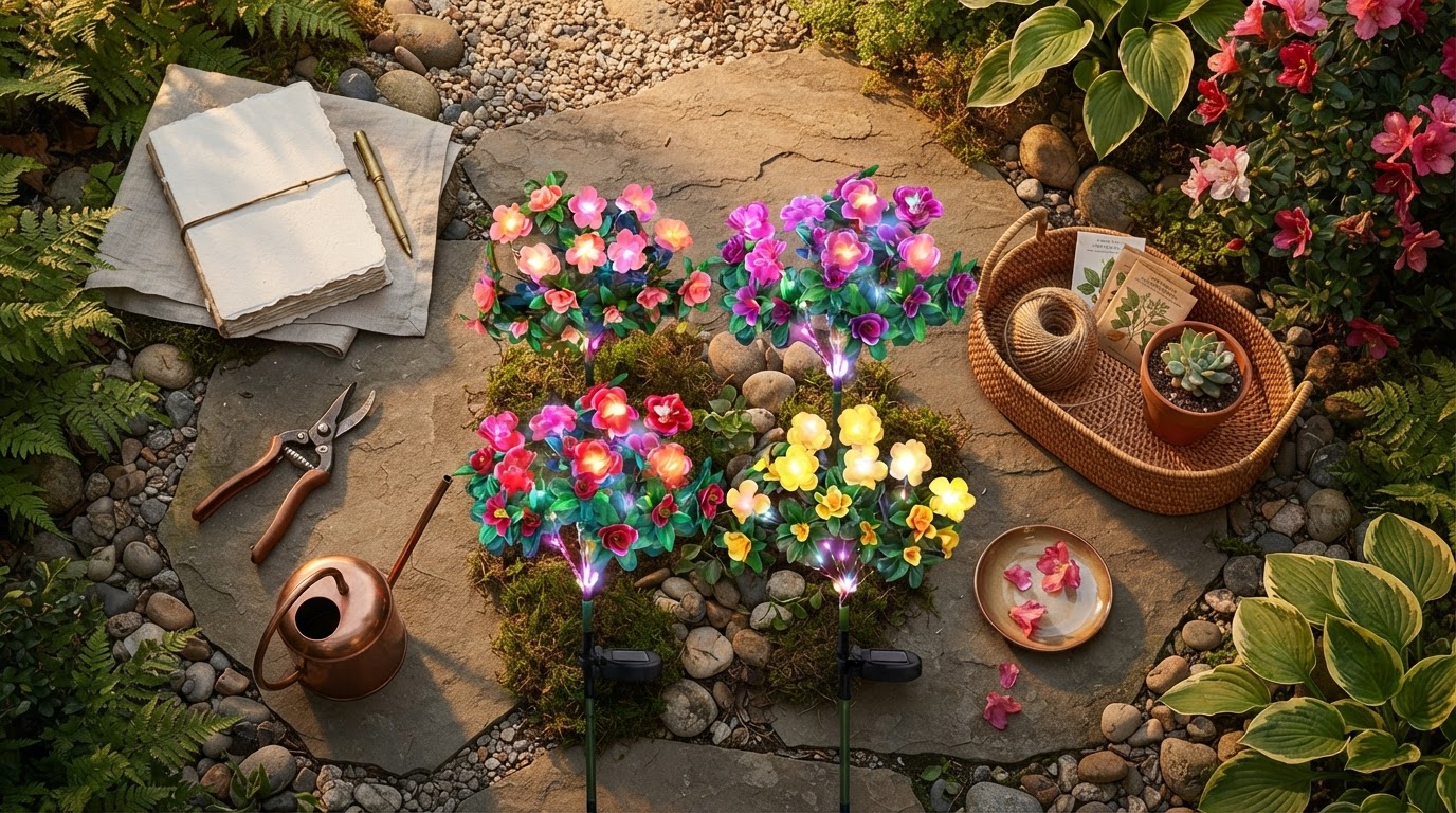 Elevating Garden Design With Solar Azalea Lights