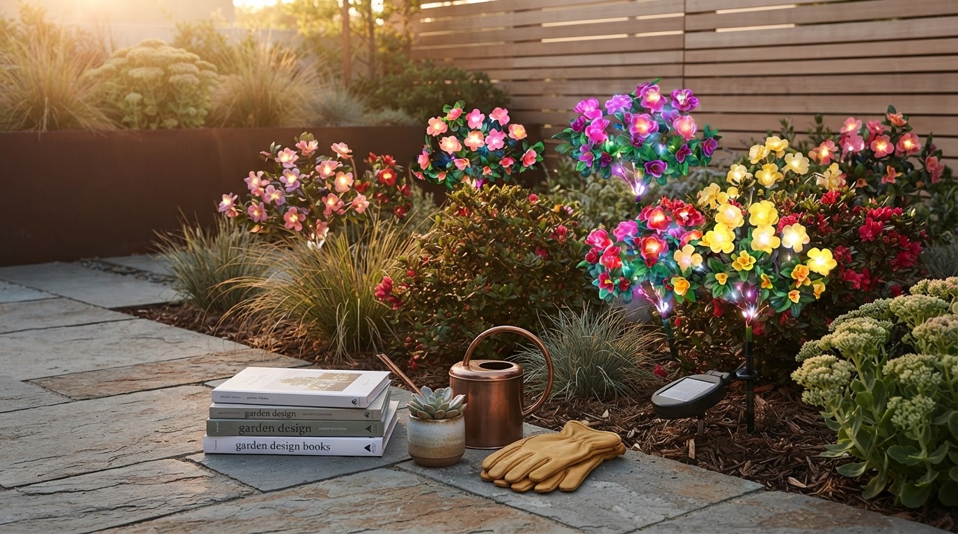Integrating Solar Azalea Lights into Contemporary Landscapes