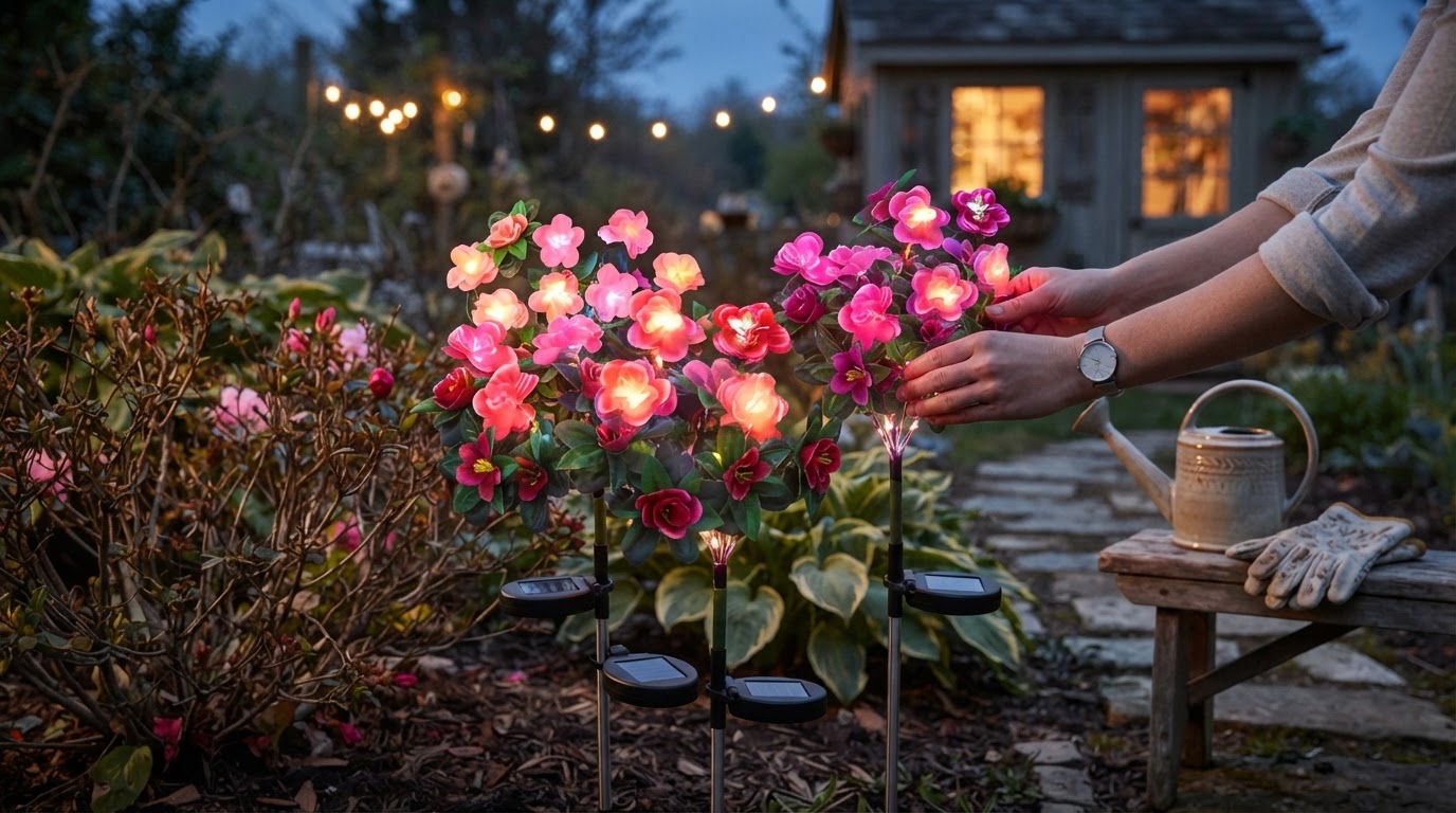 Why Choose LED Pink Solar Azalea Lights for Gardens?