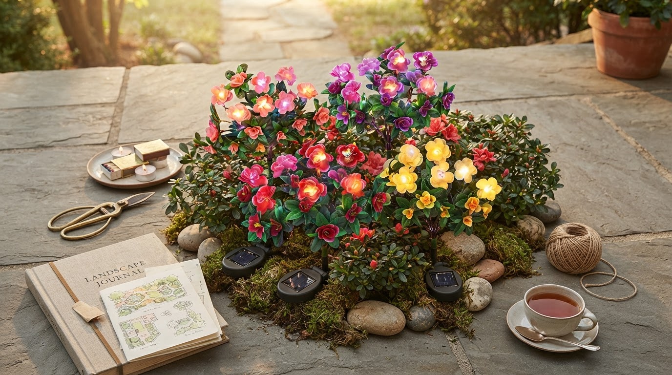 Achieving Realism with Solar Azalea Lights for Landscapes