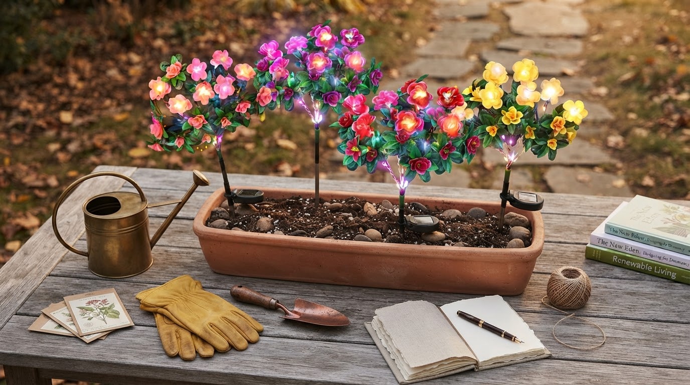 Solar Azalea Lights and the Artificial Garden Aesthetic