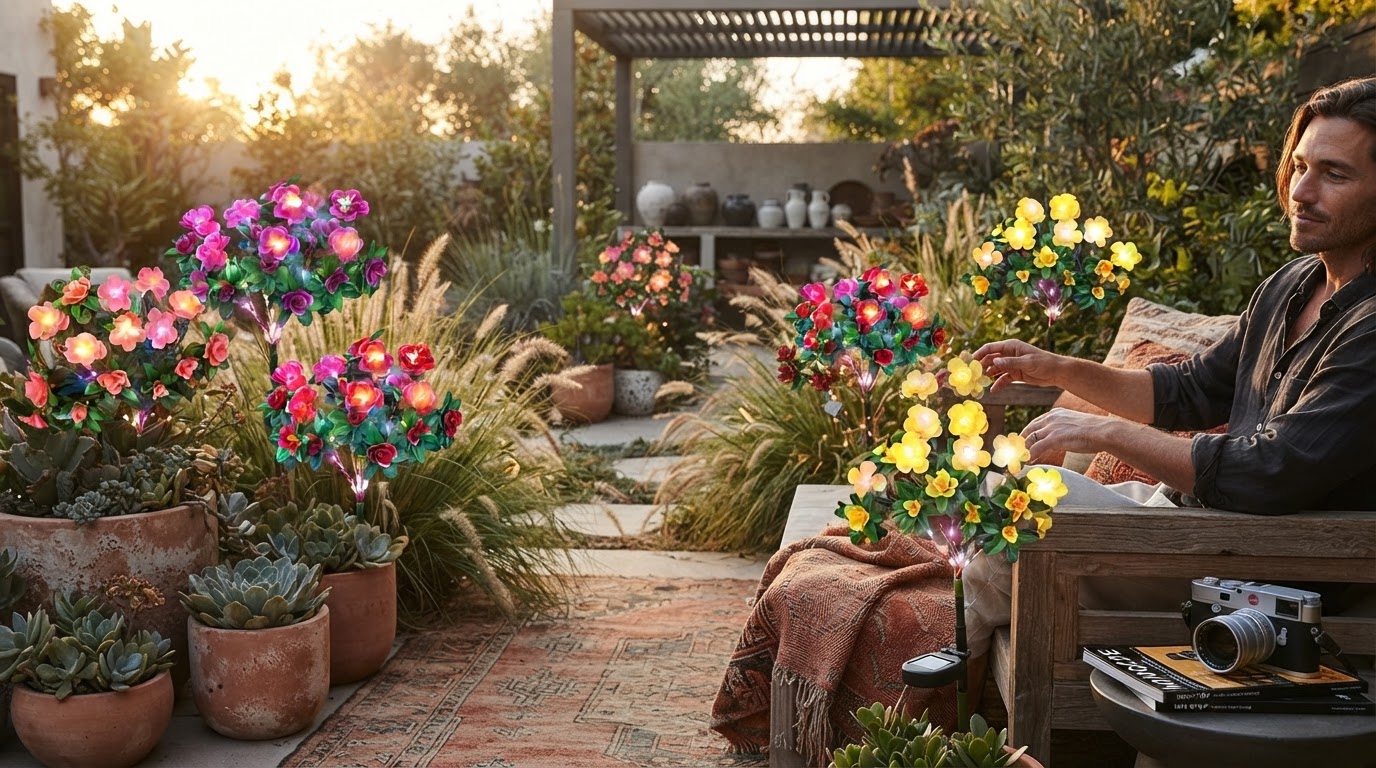 Solar Azalea Lights: Summer Decor Trends