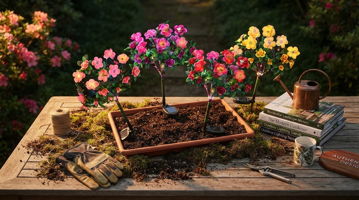 Solar Azalea Lights for Landscape Design