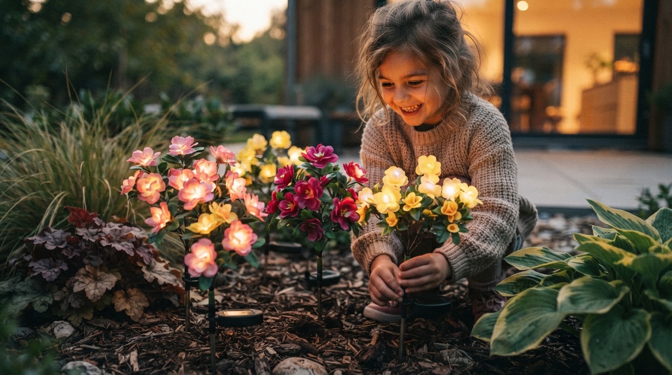 5-Step Setup for Solar Azalea Lights Stake Placement