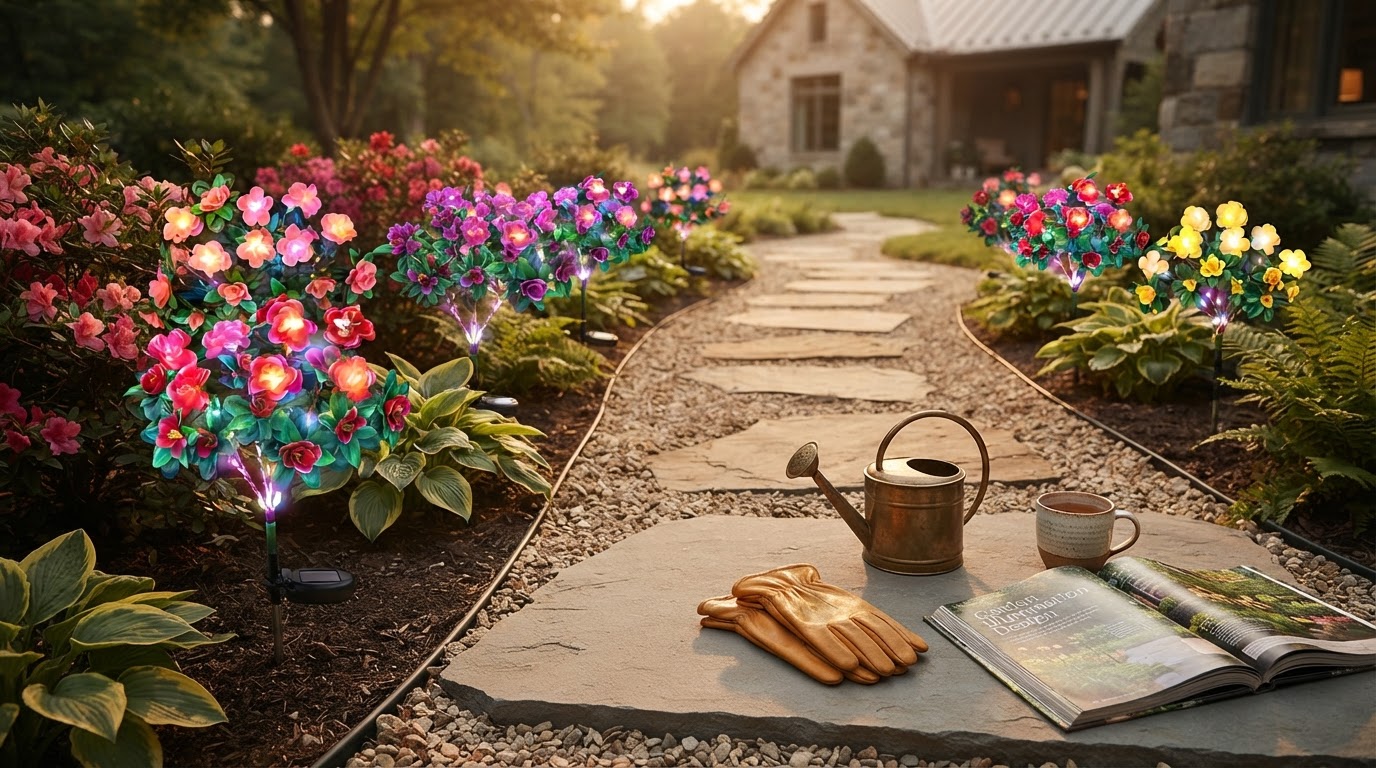 Enhancing Walkway Safety with Solar Azalea Lights