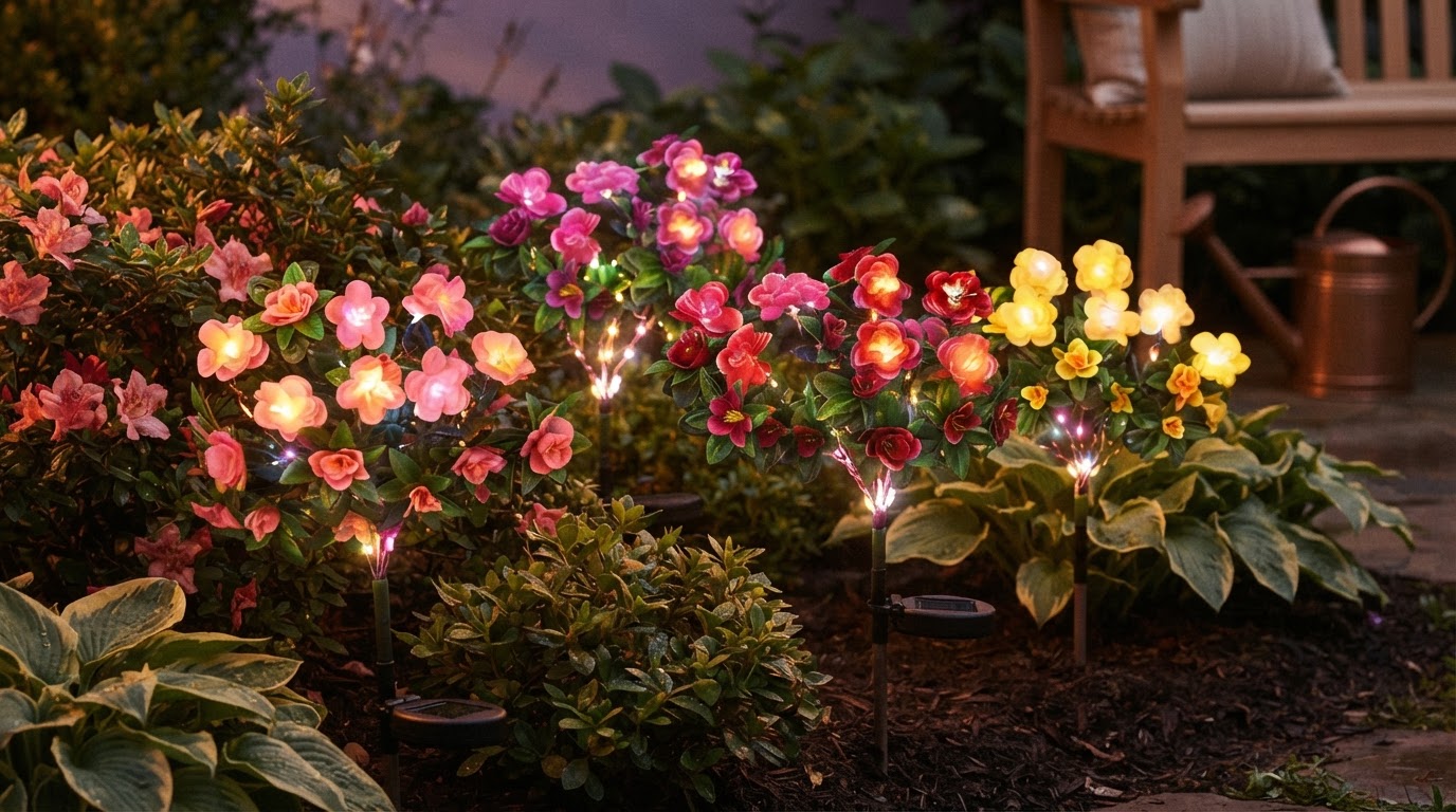 Do Solar Azalea Lights function as durable yard art?