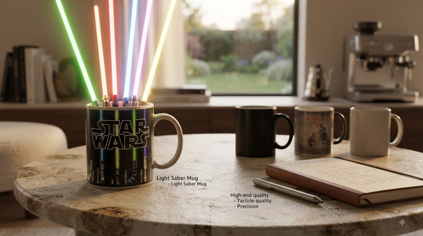 Comparing the Light Saber Mug to Market Alternatives