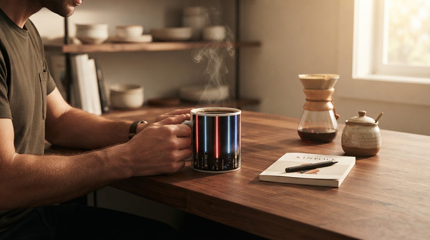 Light Saber Mug: The Darth Vader Coffee Ritual
