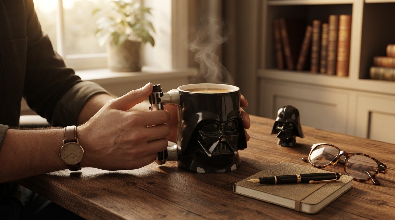 Darth Vader Mug Ergonomics and the Lightsaber Handle