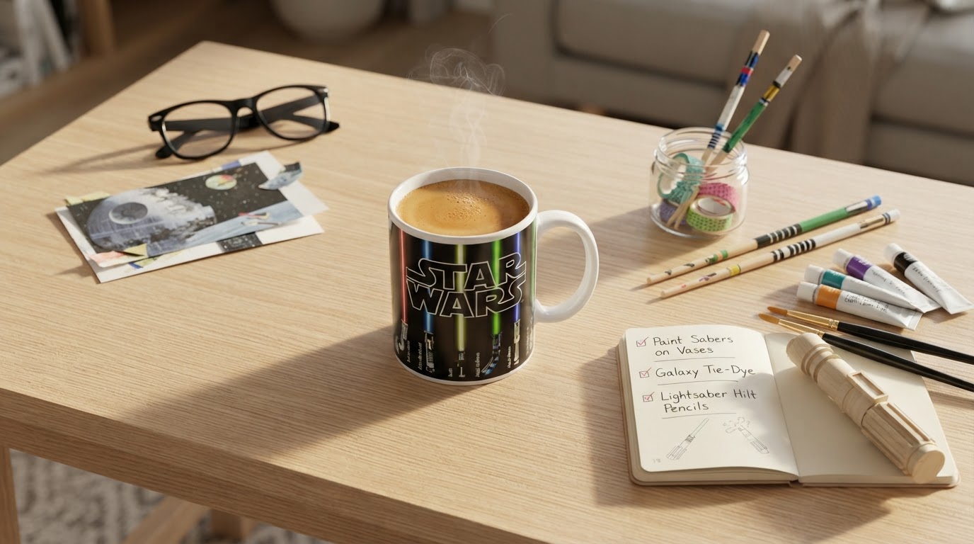 DIY Star Wars Craft Ideas and the Light Saber Mug
