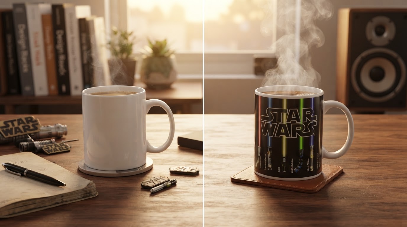 How does a lightsaber coffee cup work compared to others?