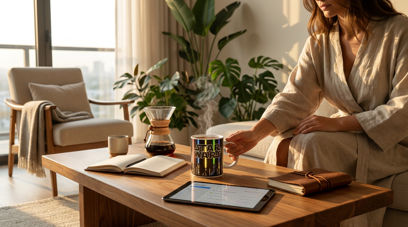 New Morning Routine Trends Feature Light Saber Mug