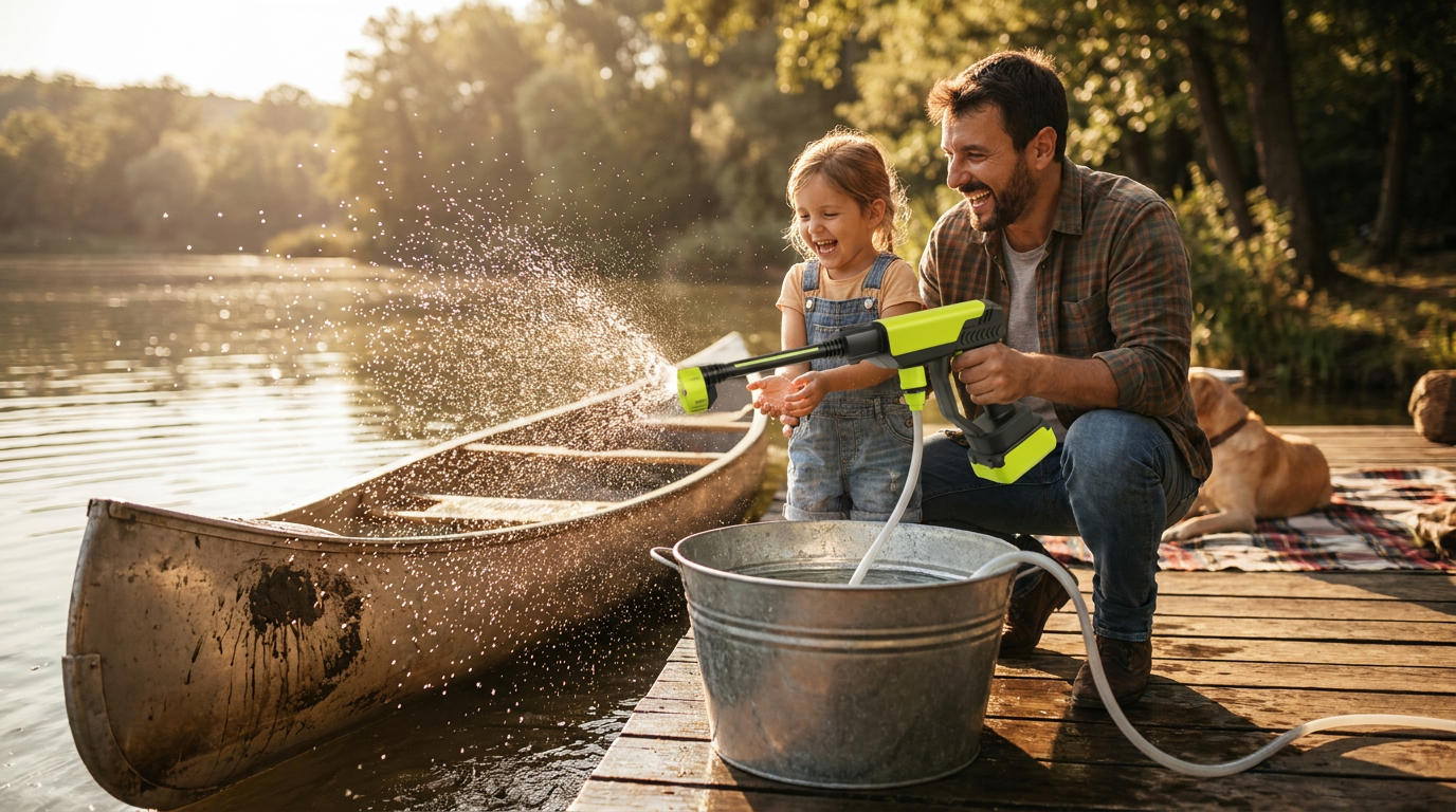 The Siphon Method: Using Cordless Pressure Washers with Buckets