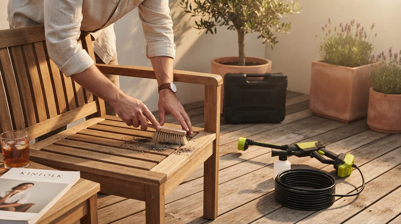 How to Deep Clean Teak and Wood Patio Furniture