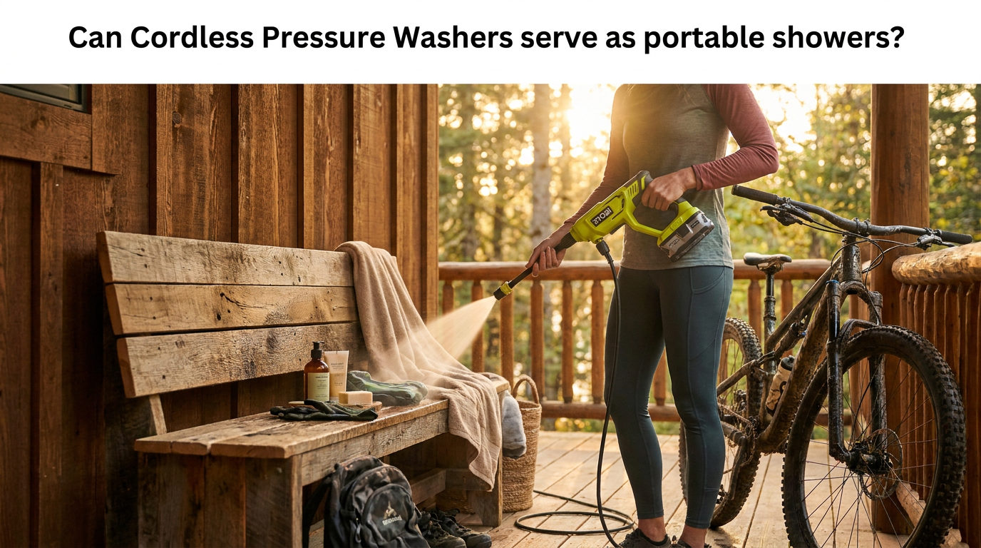 Can Cordless Pressure Washers serve as portable showers?