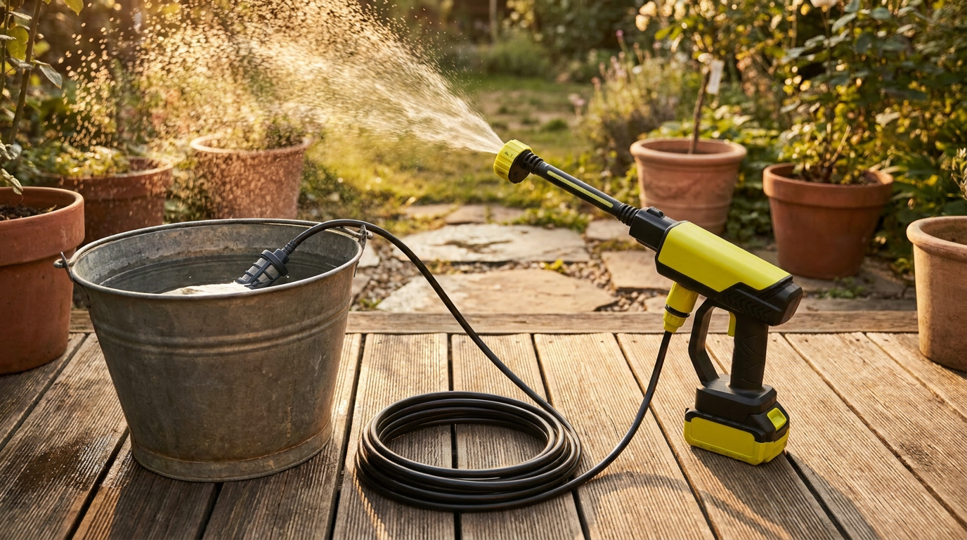 Self-Siphoning Setups for Cordless Pressure Washers