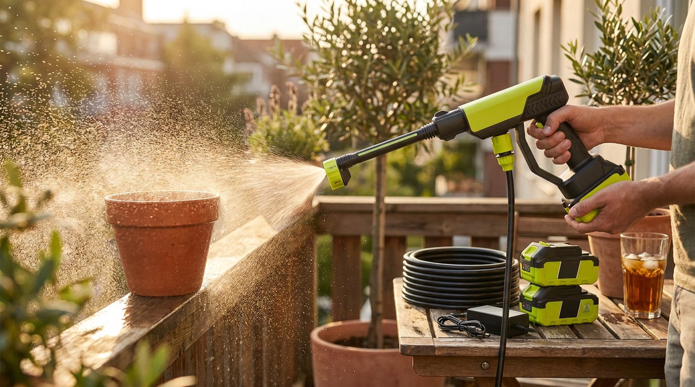 Why is my cordless pressure washer losing water pressure?