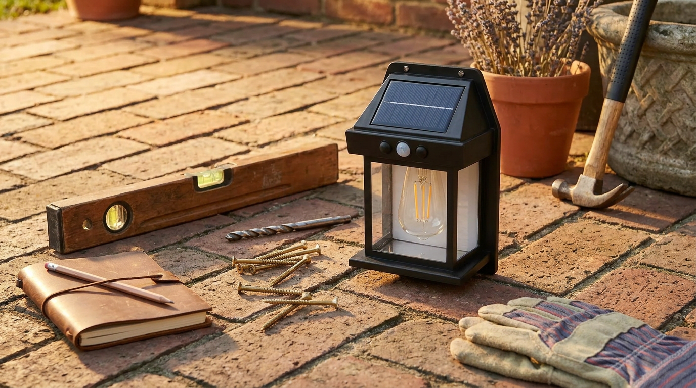 Mounting Solar Outdoor Wall Lights on Brick Surfaces