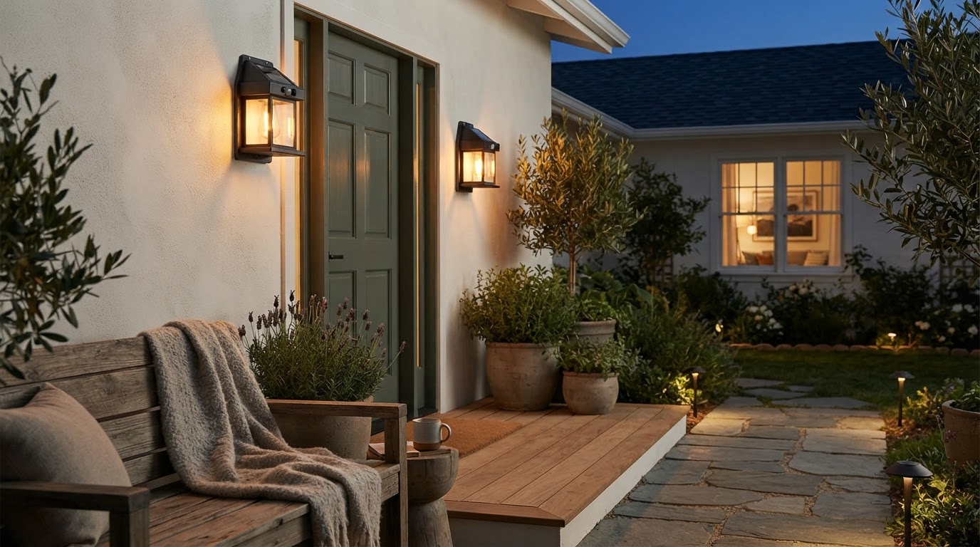 Why choose black solar wall lanterns for home security?