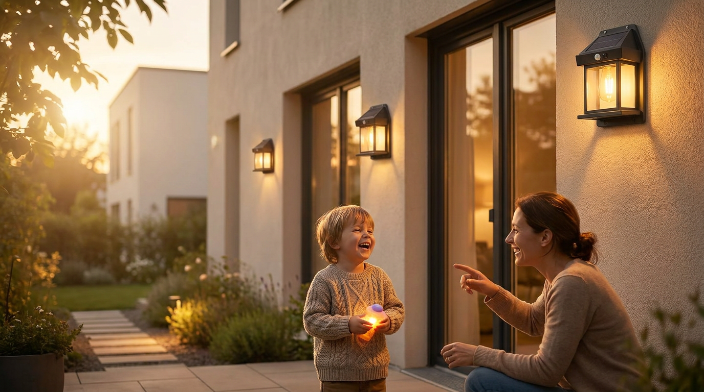 Modernizing House Facades with Solar Outdoor Wall Lights