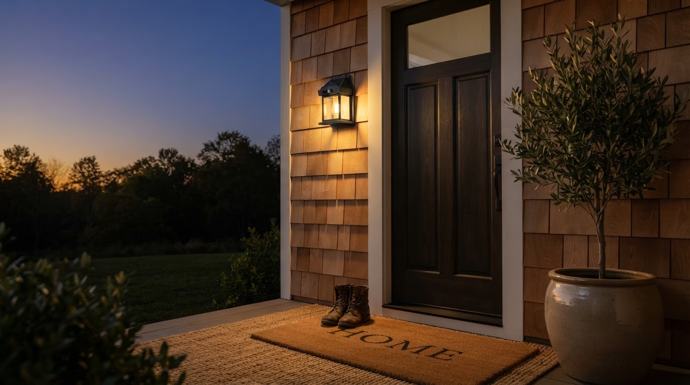 Cut Outdoor Power Bills with Dusk-to-Dawn Solar Porch Lights