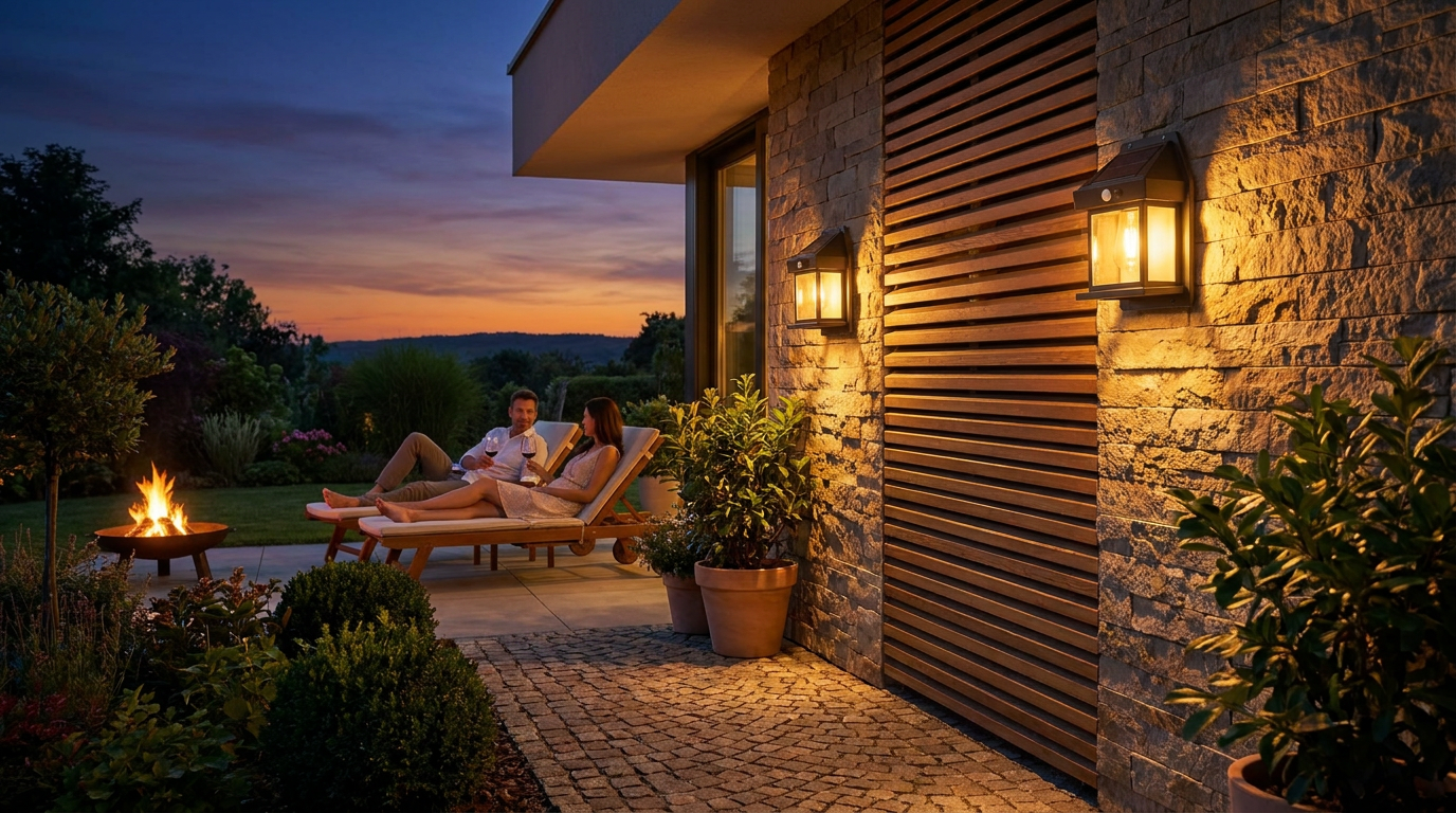 Dusk-to-Dawn Perfection with Solar Outdoor Wall Lights