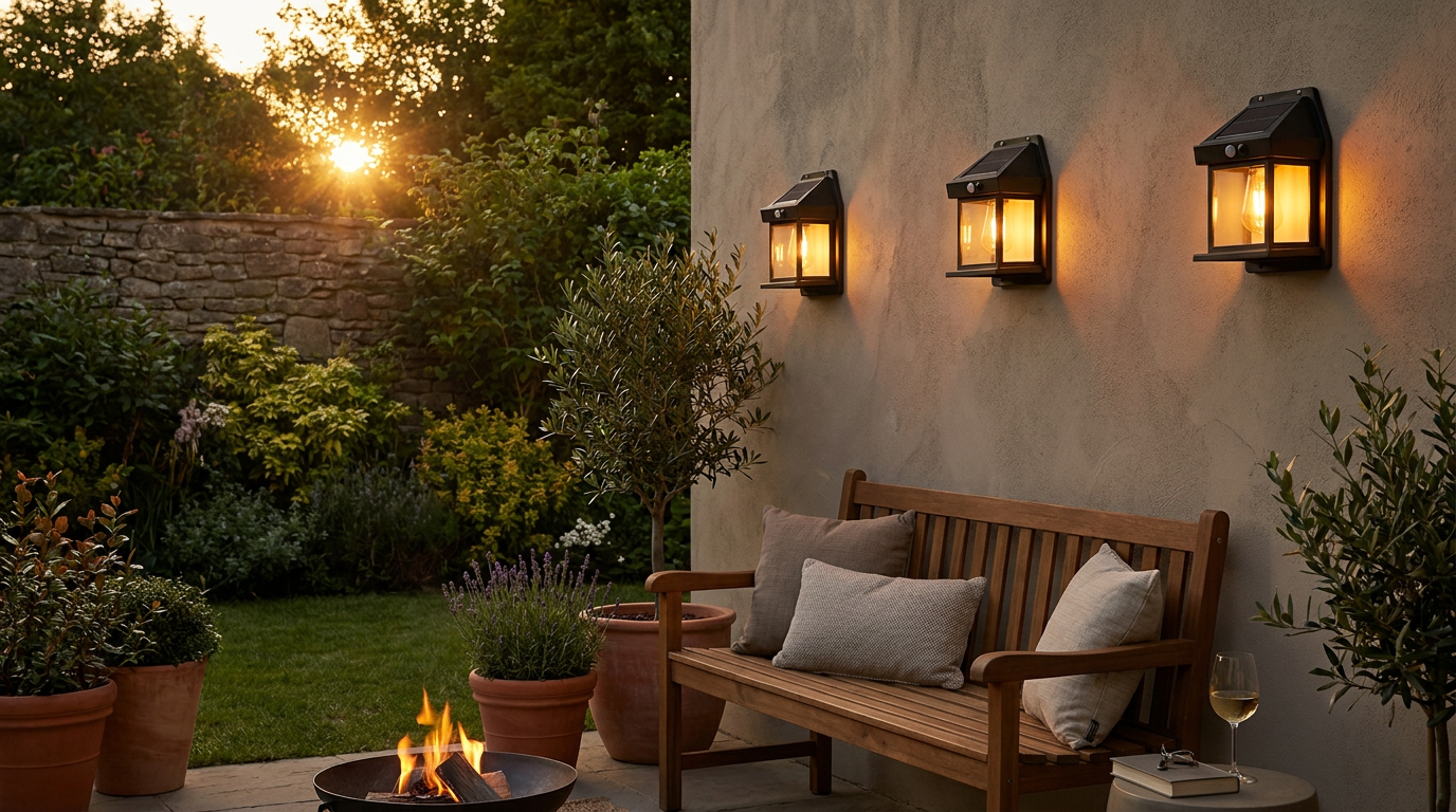 Eco-Friendly Garden Lighting with Solar Outdoor Wall Lights