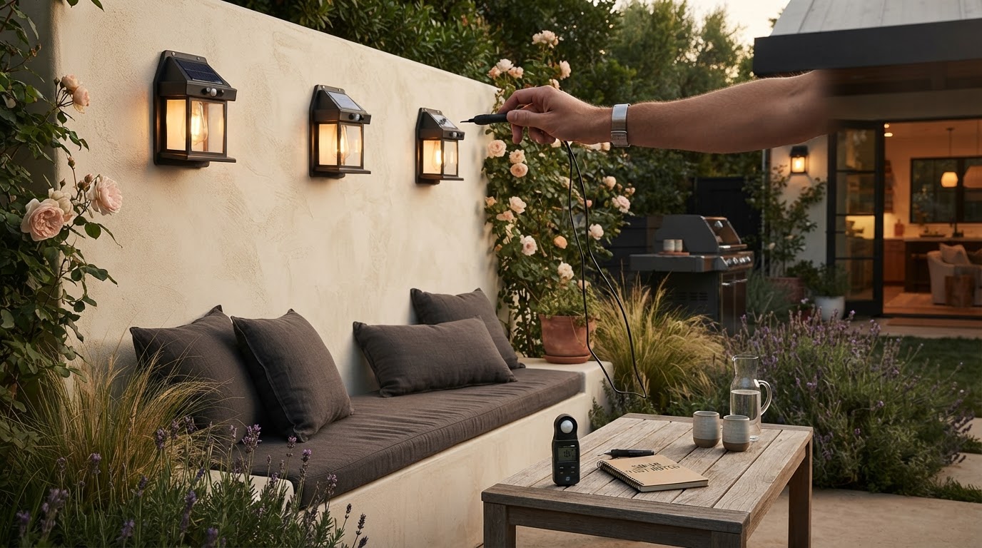 Home Depot Labor Day Sale and Solar Wall Light Testing