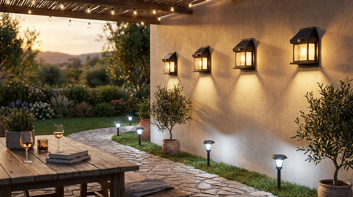 LETMY Solar Spotlight Sale vs Solar Outdoor Wall Lights