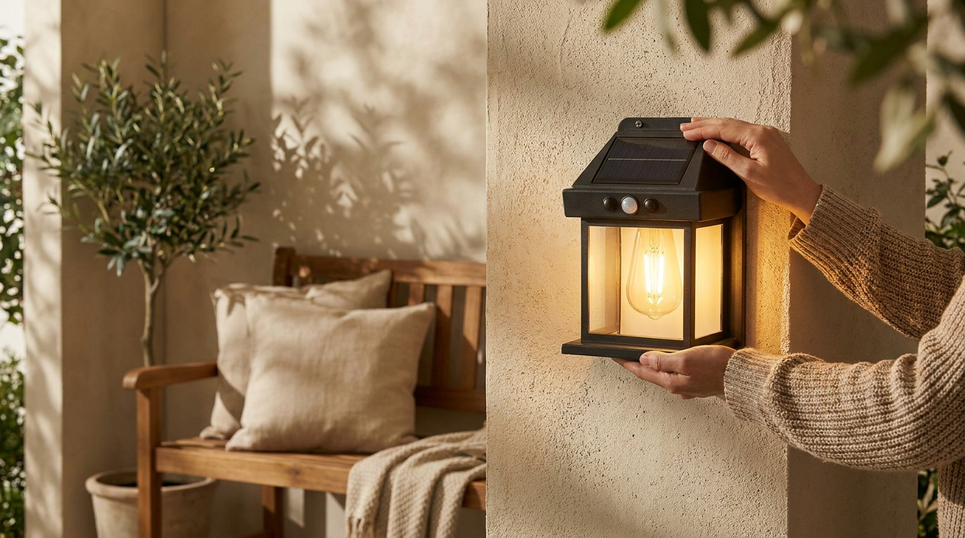 What defines modern Solar Outdoor Wall Lights for porches?