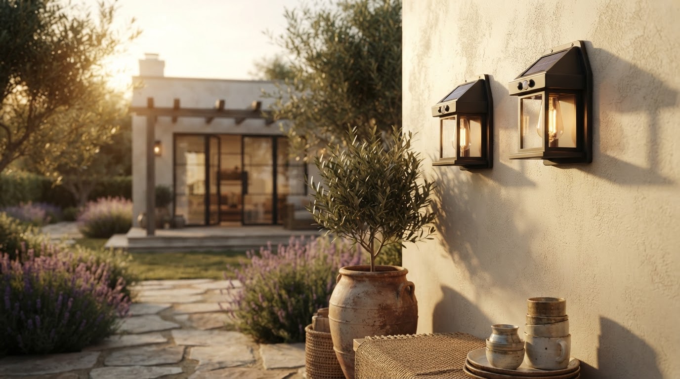 Omibee Flood Lights vs Solar Outdoor Wall Lights